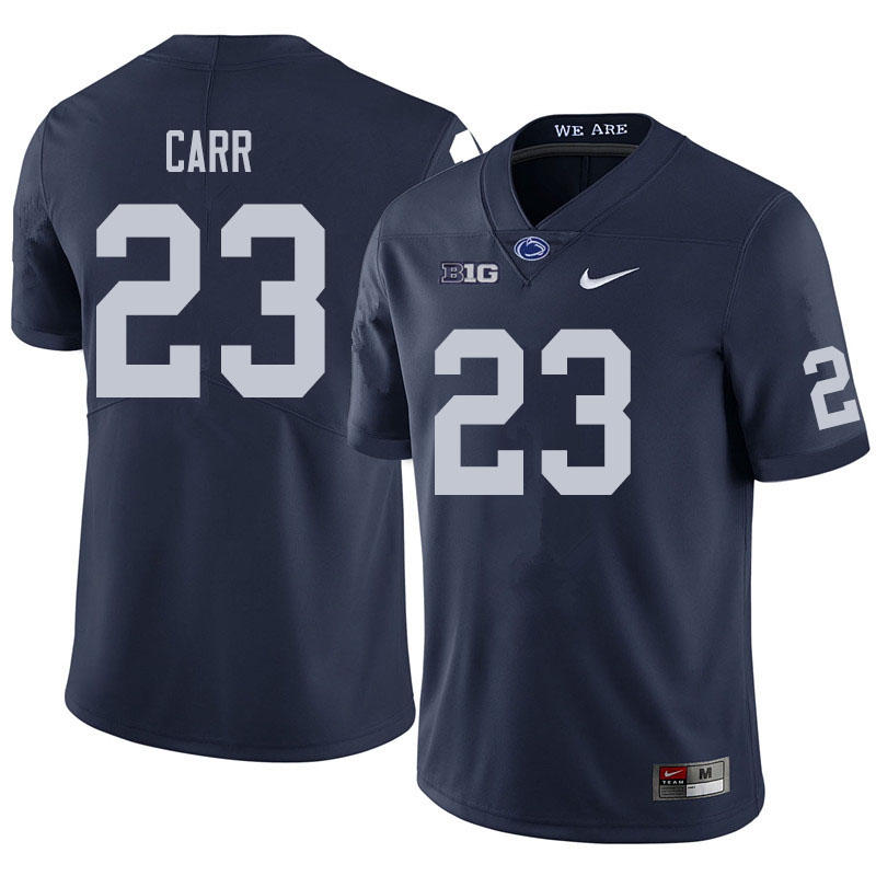 Men #23 Weston Carr Penn State Nittany Lions College Football Jerseys Sale-Navy